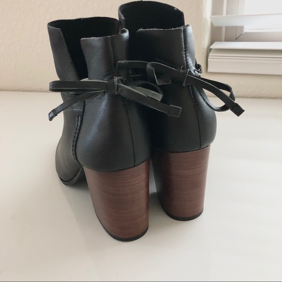 Kelsi Dagger Wesley Black Leather Ankle Bootie - Picture 8 of 13